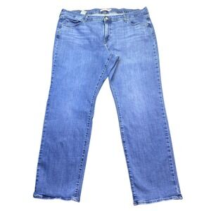 Levis 314 Shaping Straight Jeans Womens 22W Medium Wash Blue Denim Grunge Preppy